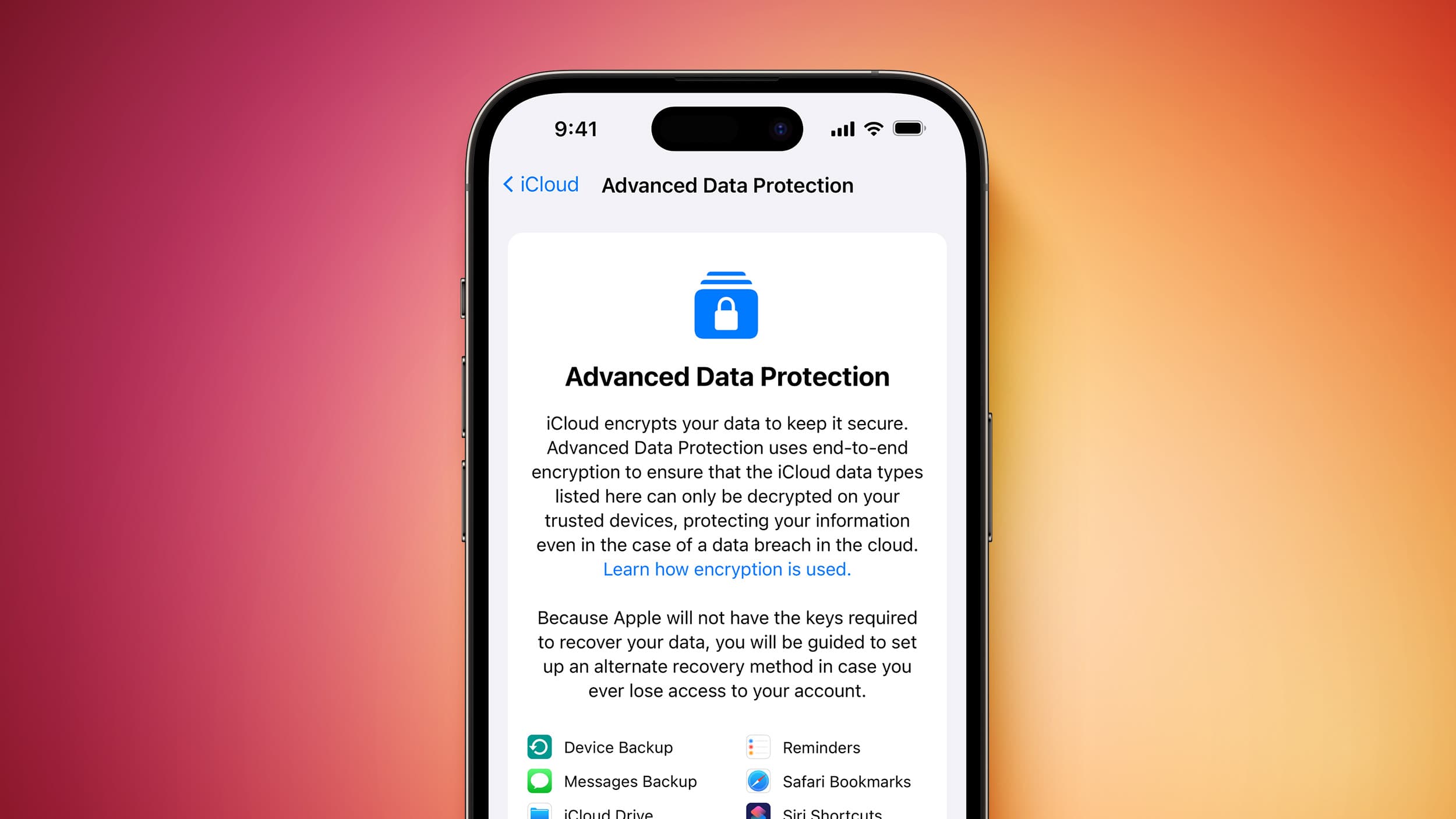 Enable End-to-End Encryption for Your iCloud Backups