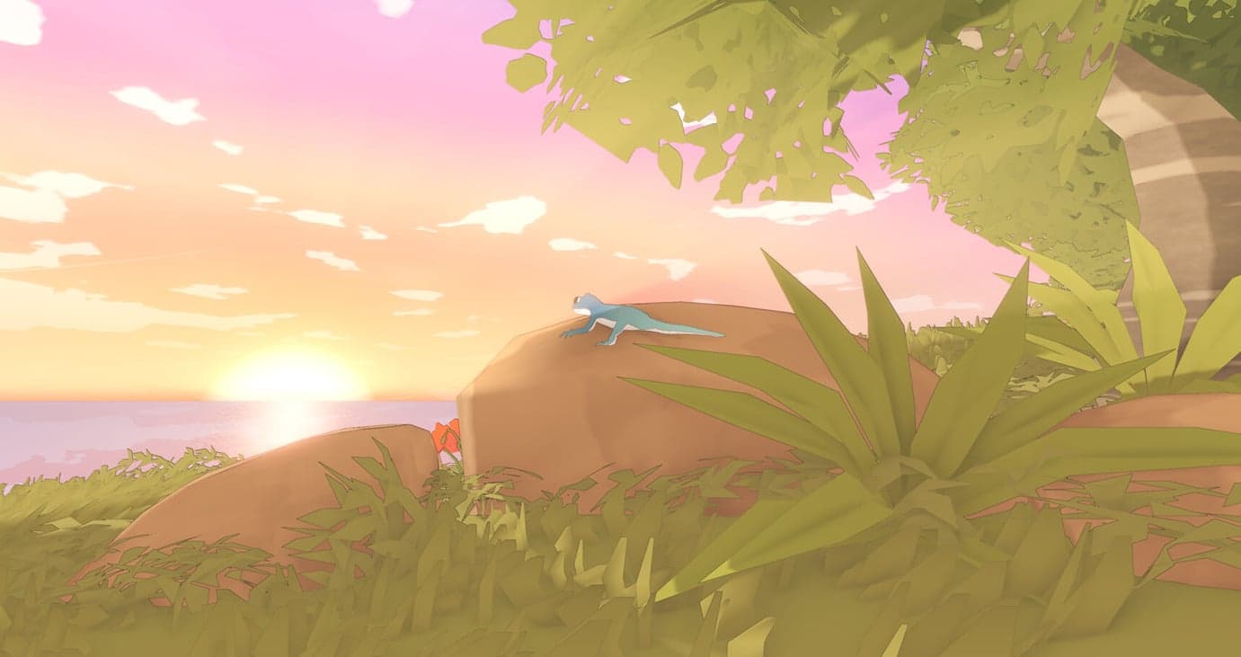 Little Guy Solves Puzzles In A Big, Beautiful World 900x His Size In Gecko Gods