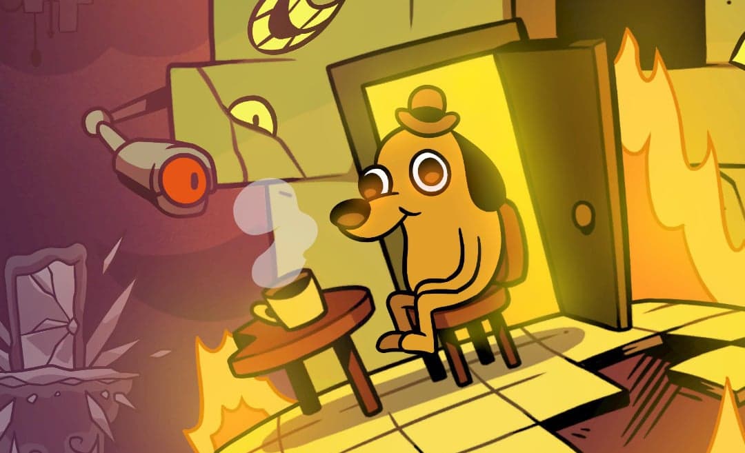 The Dog Behind ‘This Is Fine’ Meme Fights For Overdue Therapy In New Metroidvania On Steam